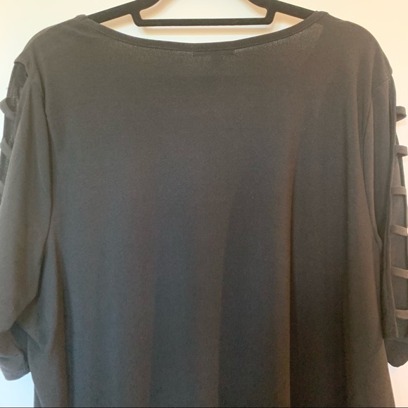 Womens Plus Size 89th & Madison Black Tee Blouse 2X - Picture 9 of 11